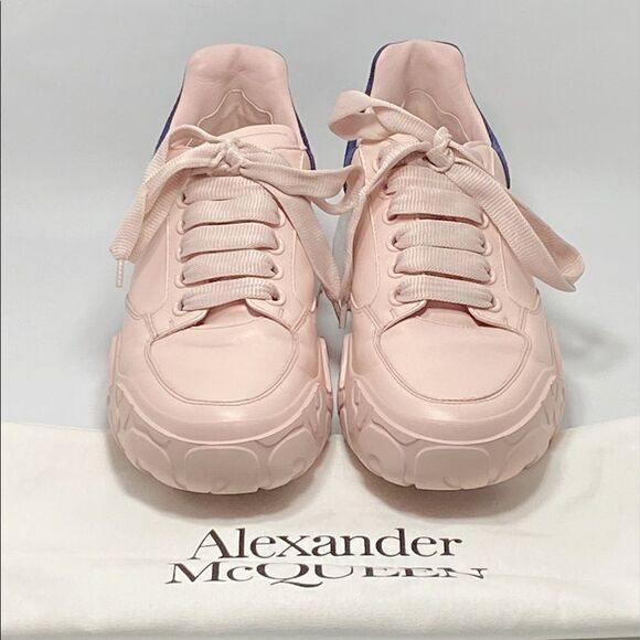 Alexander McQueen Multi Court Colorblock Leather Sneakers size 37 - Picture 6 of 11